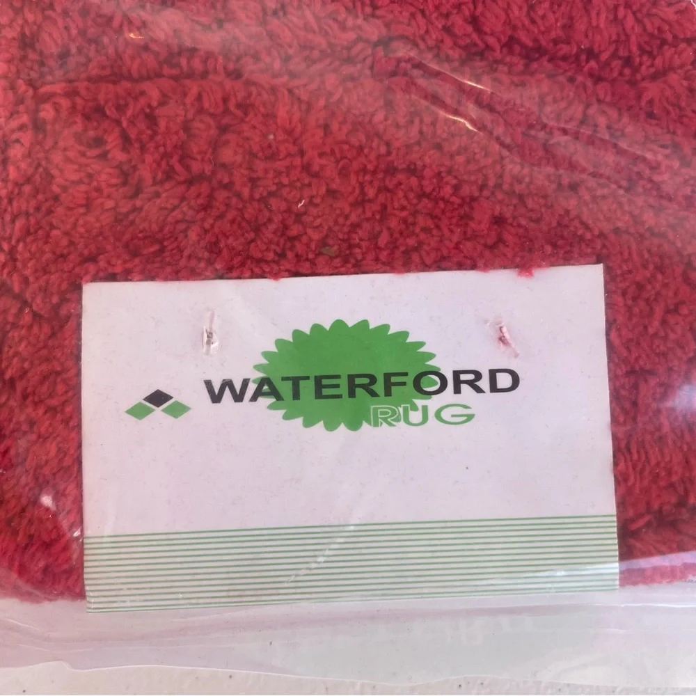 Waterford Collection 100% Cotton Tufted Bath Rug 17 in x 24 in Red New